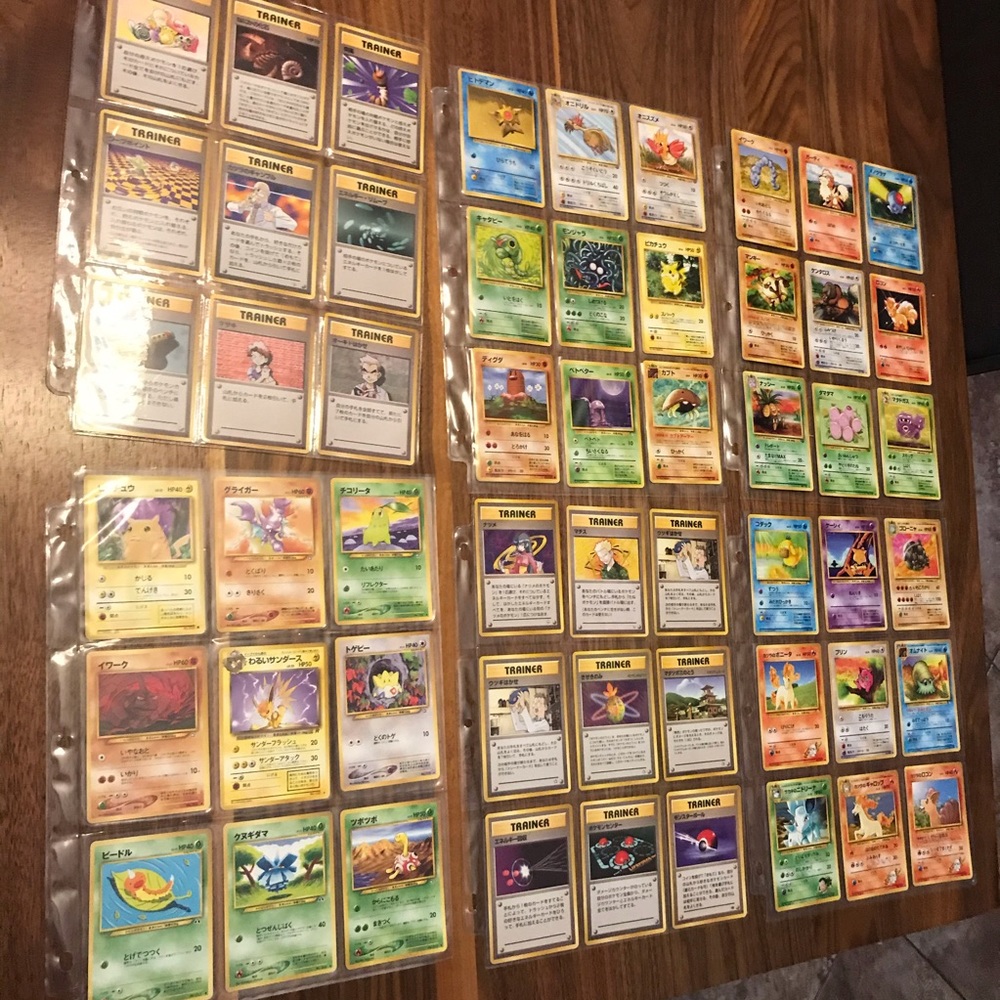 Japanese Vintage Pokémon Cards - Non Holographic